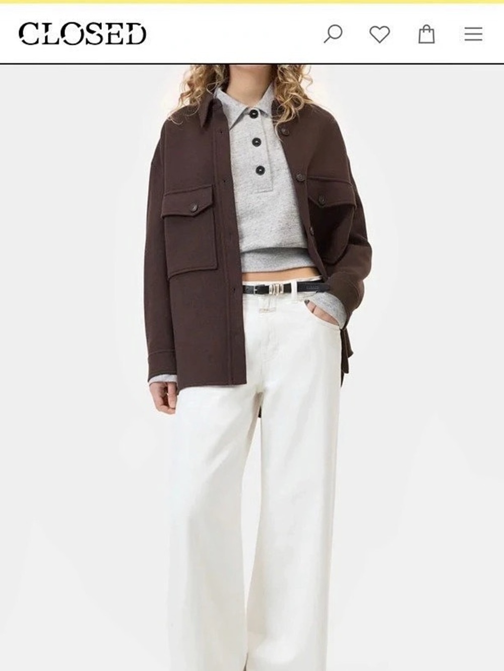 Closed Wide Leg Jeans in White